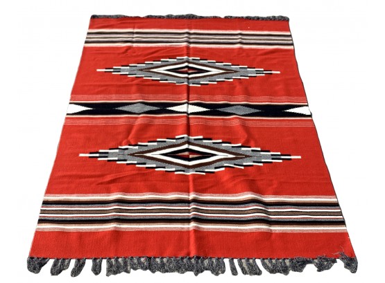 Southwestern Style Red Blanket