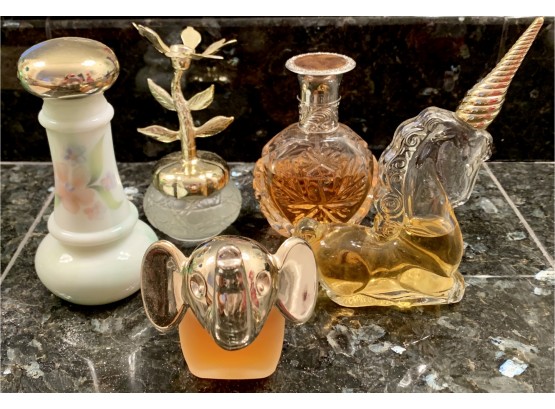 Collection Of Vintage Perfume Bottles