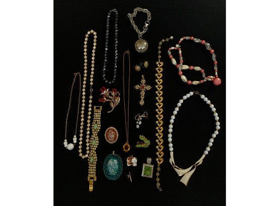 Assorted Grouping Of Costume Jewelry