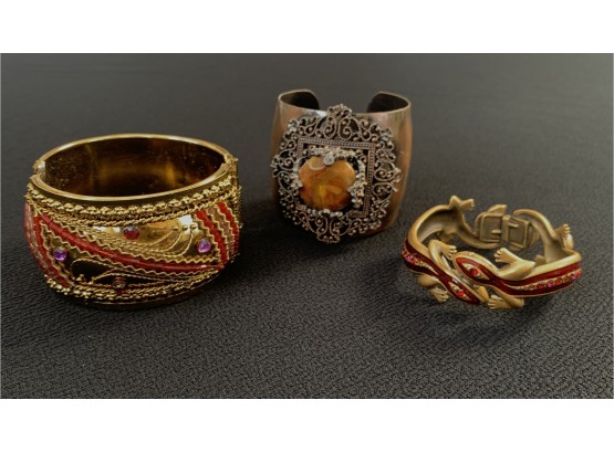 Group Of 3 Vintage Bracelets