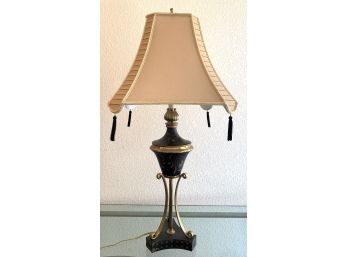 Black And Gold Toned Lamp