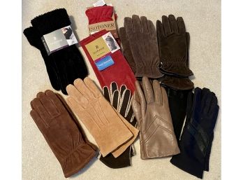Lot Of Gloves Including Isotoner Gloves