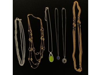 Lot Of 6 Fashion Necklaces