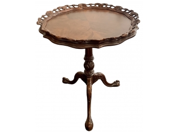 Round Wooden Carved Table