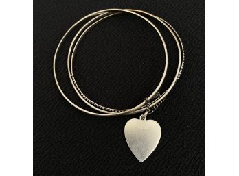 Sterling Silver Danecraft Bracelet With Heart