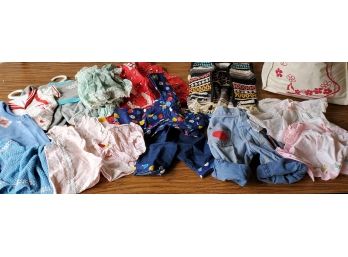 Large Collection Of Vintage Baby Or Doll Clothes