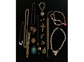Assorted Grouping Of Costume Jewelry