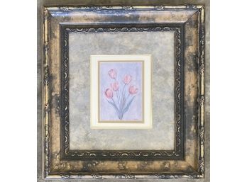 Matted And Frame L. Carson Tulips