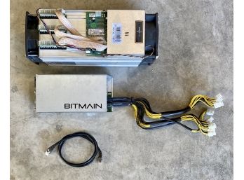 Bitmain Asic 13.5 TH Miner With Power Supply And Patch Cord
