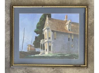 Matted And Framed Signed Von Roessler Painting
