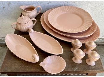 Set Of Franciscanware Pink Dishes