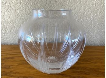 Beautiful Atlantis Heavy Carved Crystal Vase