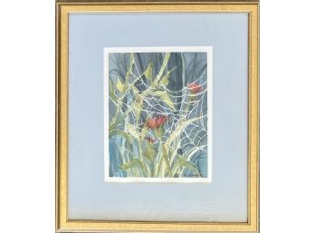 Matted And Framed Signed Ann M Balentine Watercolor