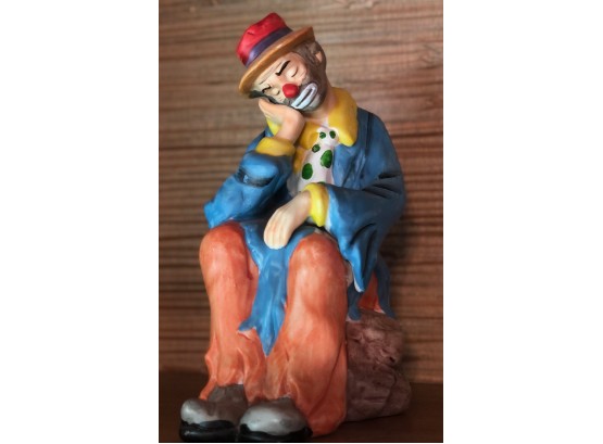 Sad Clown Figurine 7' Tall