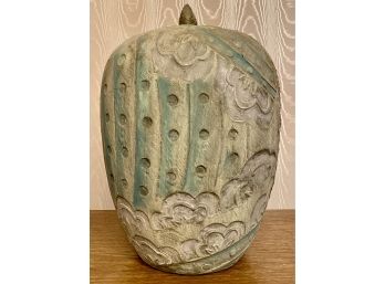 Beautiful Heavy Ceramic Lidded Jar Originally Priced At $92.00