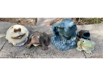 Collection Of 5 Garden Frogs