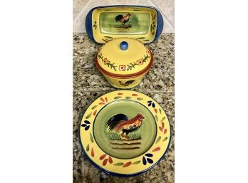 Style Eyes Rooster Collection Of Dishes