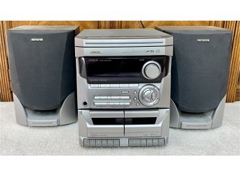AIWA CX-NA115 Stereo System With Bass Reflex Speakers