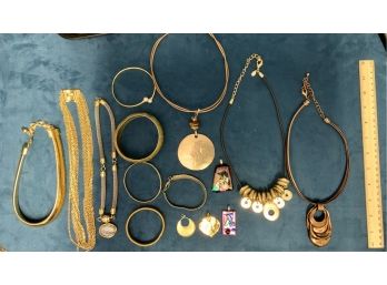 Necklaces, Pendants, Bracelets Mostly Gold-toned Including 3 CHICOS Necklaces
