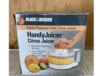 Black And Decker Handy Juicer Citrus Juicer
