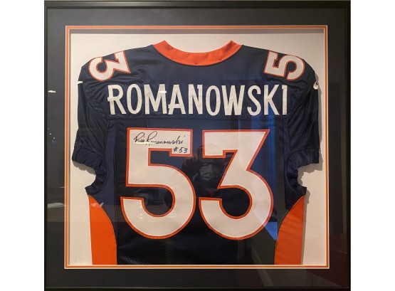 Bill Romanowski Autographed Framed Jersey