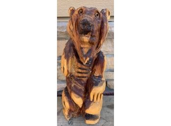 Wooden Hand Carved Bear