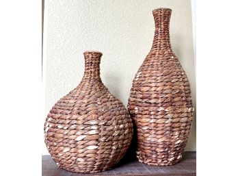 Two Woven Vases