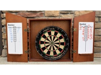 Union Jack Dartboard With Wooden Case