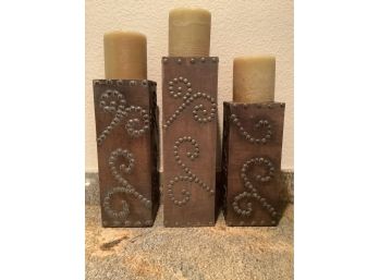 Three Candle Stand  Decor Items