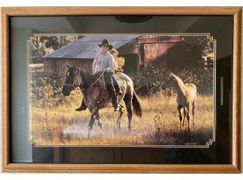 Photo Realistic AT Cox Cowboy Print