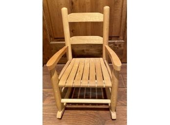 Adorable Solid Wood Toddlers Rocking Chair