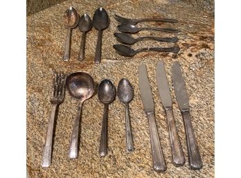 Assorted Grouping Of Silver Plated Utensils