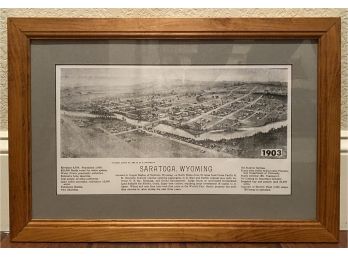 Saratoga, Wyoming 1903 Framed Print