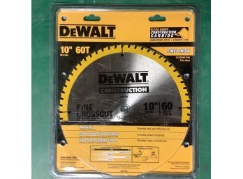 DeWalt 10' 60T Fine Crosscut Saw Blade