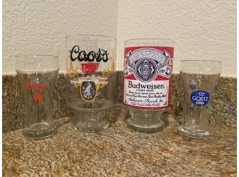 Collection Of 4 Beer Glasses