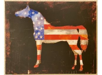 U.S Patriotic Horse Wall Decor