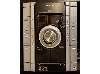Sony Compact Disk Deck Receiver And Speakers