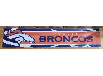Very Large Denver Broncos Banner Over 12 Feet Long!