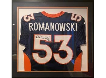 Bill Romanowski Autographed Framed Jersey