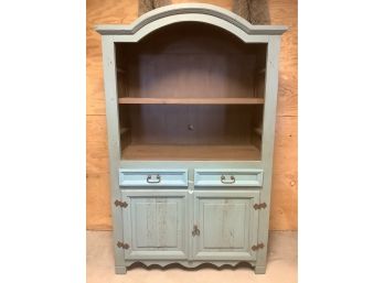 Vintage Solid Wood China Cabinet With No Top Doors