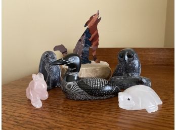Collection Of Hand Carved Stone Pieces