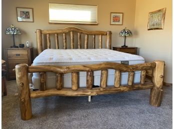 Aspen Wood King Size Bed Includes Origins Organics King Mattress