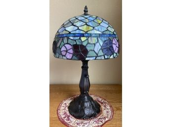 Tiffany Style Stained Glass Abstract Design Lamp