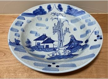 Vintage Hand Painted Japanese Village Ceramic Plate
