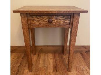 Dovetail Tiger Oak Side Table