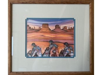 Southwestern Navajo Art Framed