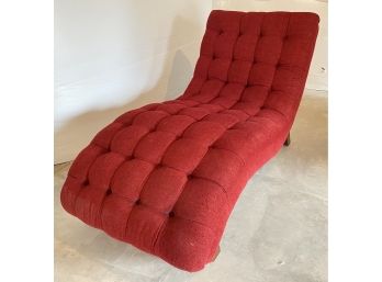 Red Chaise Lounger