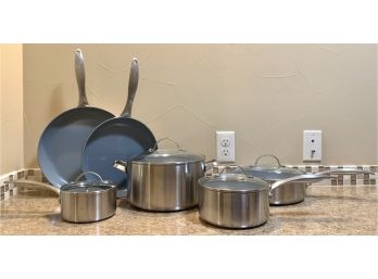 Green Pan Stainless Steel Pots And Pans Set