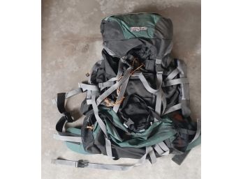 Jansport Green & Black Hiking Backpack