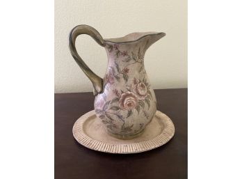 Pitcher With Tray